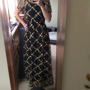 Sheer floral dress